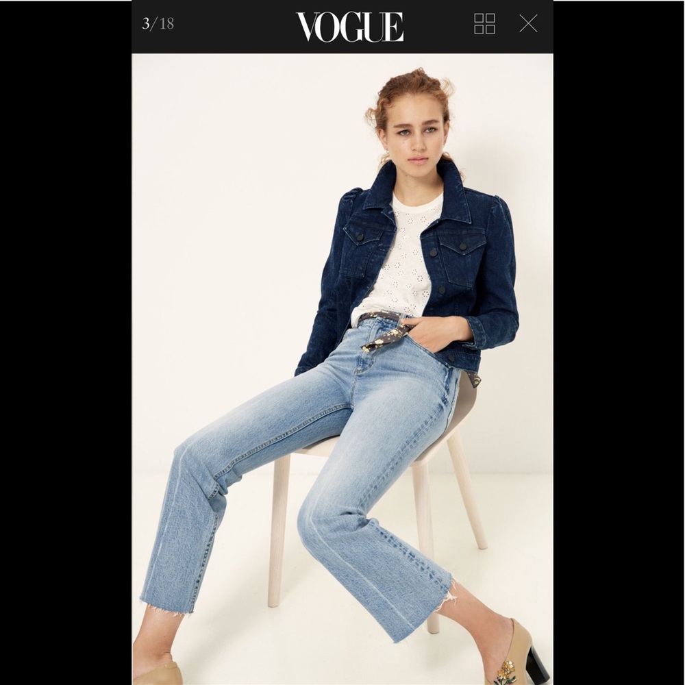 La Vie Rebecca Taylor Kick Boot Flare Denim SZ26⚡️